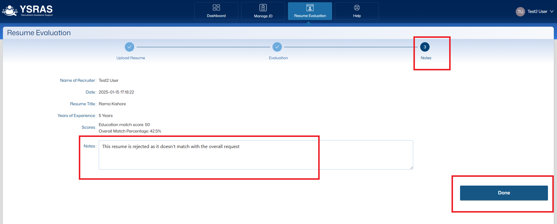 Step 3: Notes Screenshot